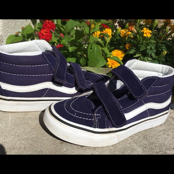 velcro high top vans